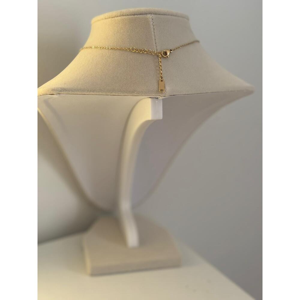 Rose Gold Crystal Ball Necklace Dainty Minimalist Pendant Gift Women - Picture 6 of 6